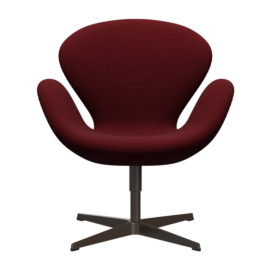 Fritz Hansen Svanenstol, Brown Bronze/Christianshavn Red Uni