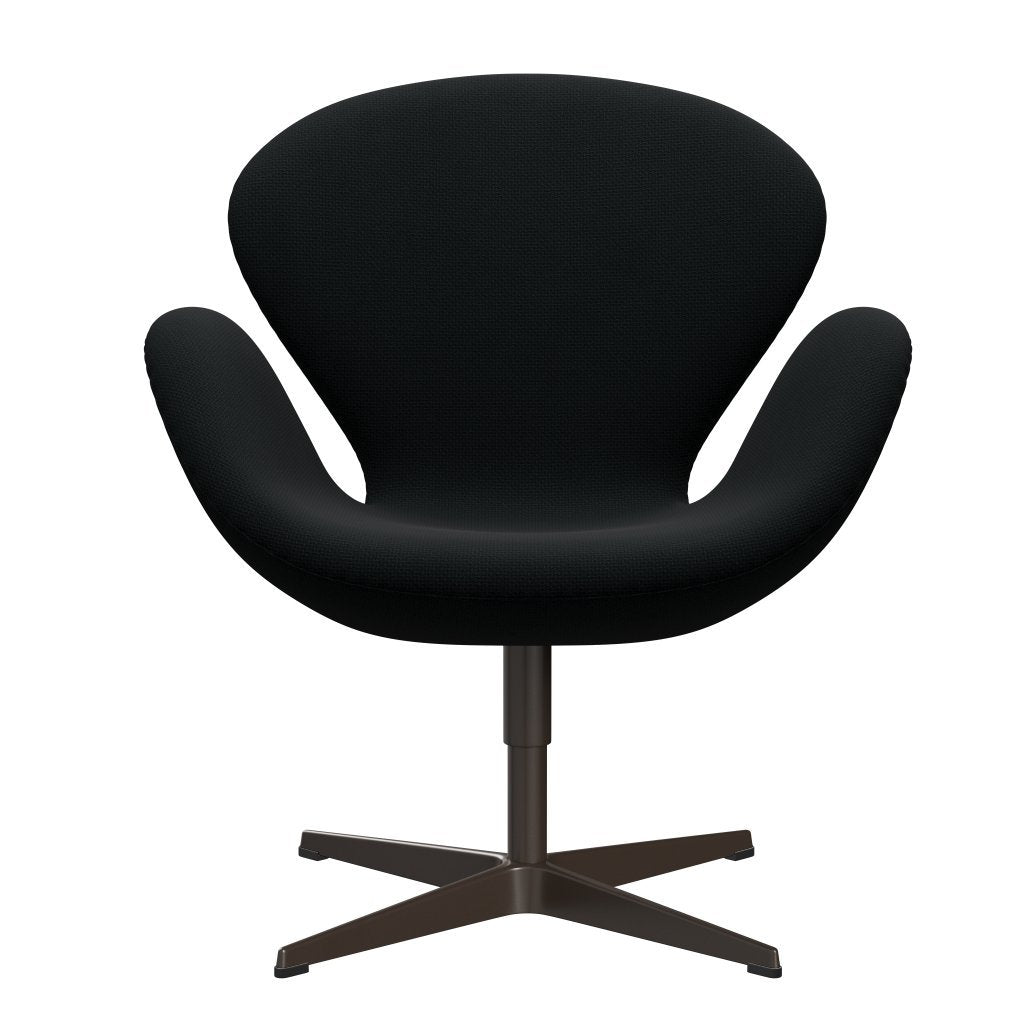 Fritz Hansen Svanenstol, Brown Bronze/Diablo Sort