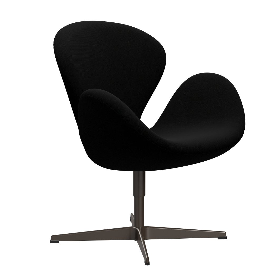 [product_category]-Fritz Hansen Swan Lounge Chair, Brown Bronze/Hallingdal Black-Fritz Hansen-3320-HAL190-BBBASE-FRI-2