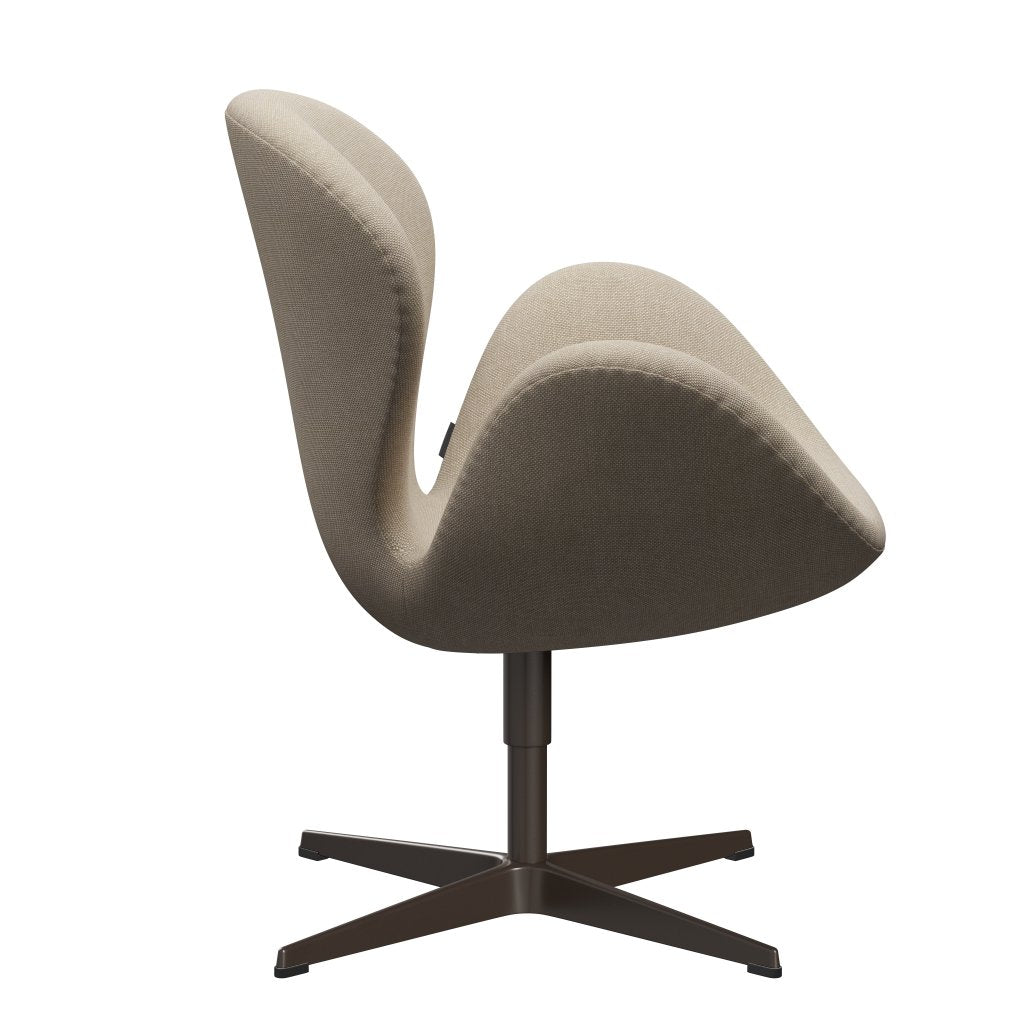 [product_category]-Fritz Hansen Swan Lounge Chair, Brown Bronze/Hallingdal Sand-Fritz Hansen-3320-HAL200-BBBASE-FRI-3