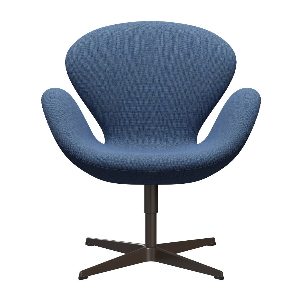 [product_category]-Fritz Hansen Swan Lounge Chair, Brown Bronze/Re Wool Blue/Natural-Fritz Hansen-3320-REW758-BBBASE-FRI-1