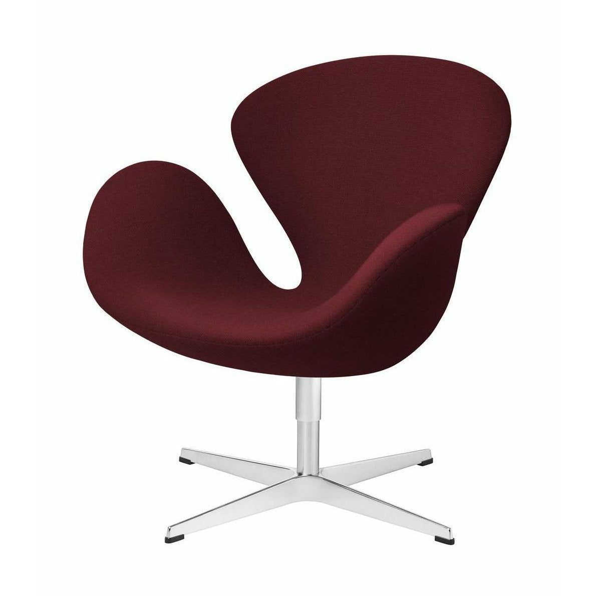 [product_category]-Fritz Hansen Swan Lounge Chair Fabric, Christianshavn Red Uni-Fritz Hansen-3320-Alu-Christianshavn-1140-FRI-1