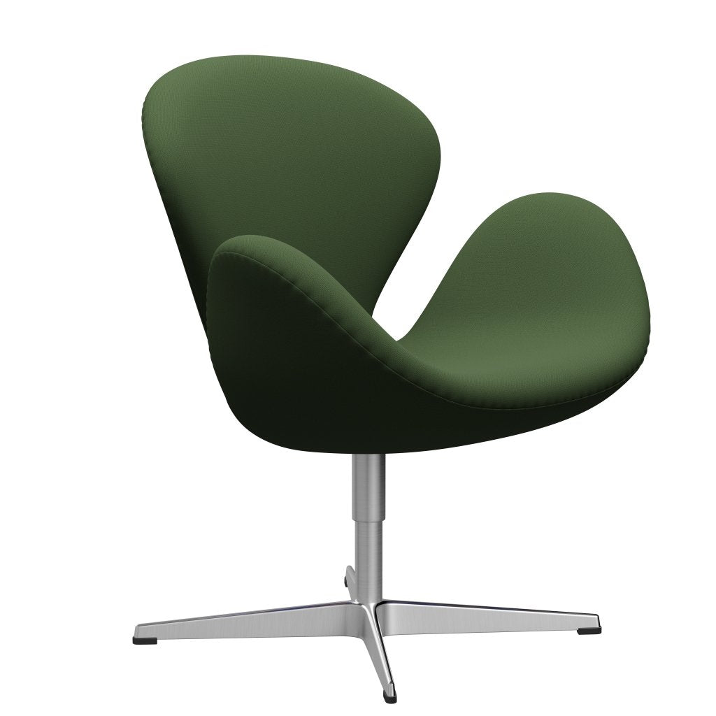 [product_category]-Fritz Hansen Swan Lounge Chair, Satin Brushed Aluminium/Capture Moss Green-Fritz Hansen-3320-CP6501-SPAL-FRI-2