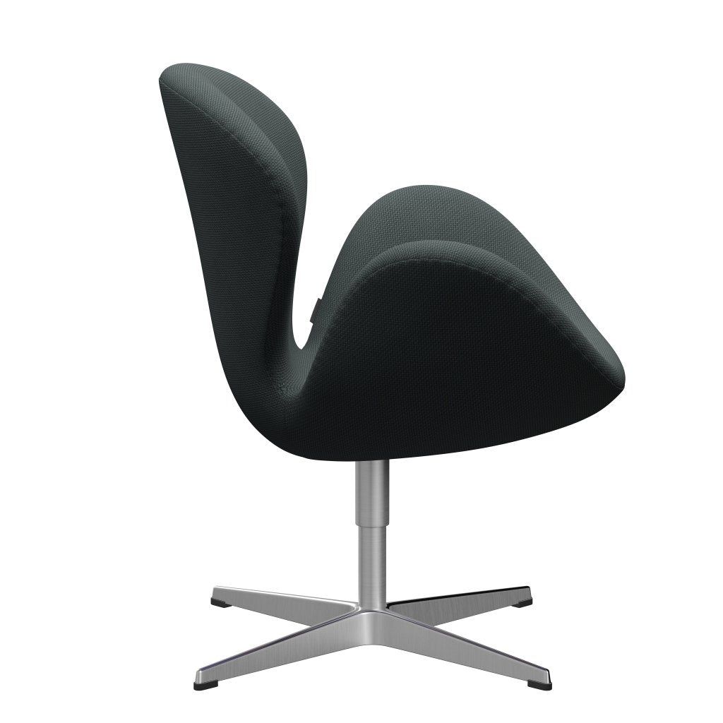 [product_category]-Fritz Hansen Swan Lounge Chair, Satin Brushed Aluminium/Diablo Steel Grey-Fritz Hansen-3320-DIA102-SPAL-FRI-3