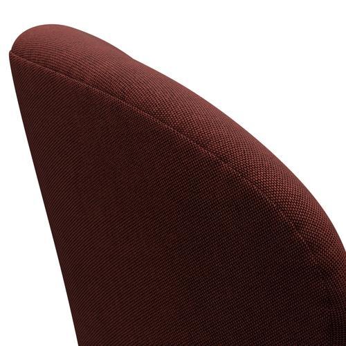 [product_category]-Fritz Hansen Swan Lounge Chair, Satin Brushed Aluminium/Rims Dark Red/Brown-Fritz Hansen-3320-RIM591-SPAL-FRI-5