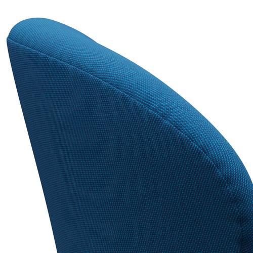 [product_category]-Fritz Hansen Swan Lounge Chair, Satin Brushed Aluminium/Steelcut Trio Turquoise/Blue-Fritz Hansen-3320-STR865-SPAL-FRI-5