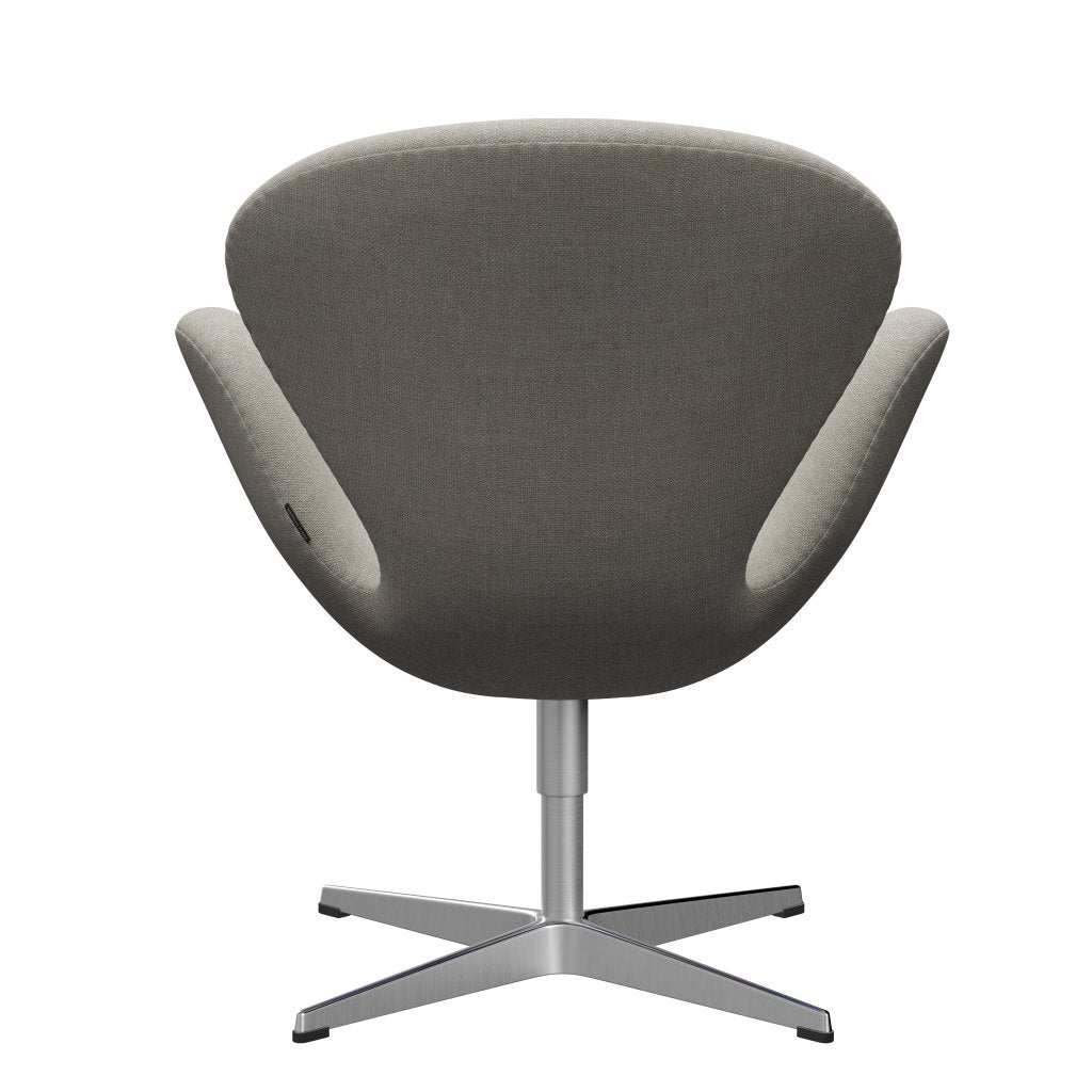 [product_category]-Fritz Hansen Swan Lounge Chair, Satin Brushed Aluminium/Sunniva Beige-Fritz Hansen-3320-SV717-SPAL-FRI-4