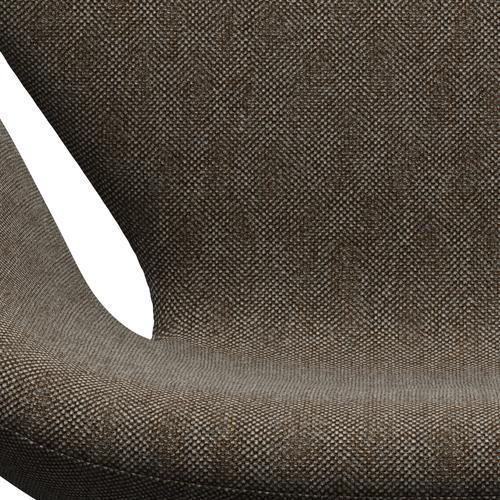 [product_category]-Fritz Hansen Swan Lounge Chair, Silver Grey/Hallingdal Brown/Grey-Fritz Hansen-3320-HAL270-SGBASE-FRI-6