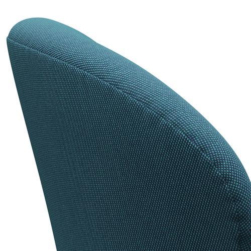 [product_category]-Fritz Hansen Swan Lounge Chair, Warm Graphite/Steelcut Trio Turquoise-Fritz Hansen-3320-STR983-WGBASE-FRI-5