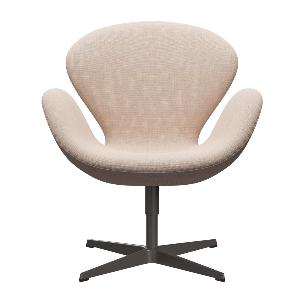 [product_category]-Fritz Hansen Swan Lounge Chair, Warm Graphite/Sunniva Sand/Soft Pink-Fritz Hansen-3320-SV236-WGBASE-FRI-1