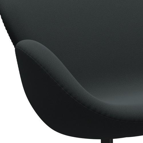 [product_category]-Fritz Hansen Swan Sofa 2 Seater, Black Lacquered/Capture Dark Deep Green-Fritz Hansen-3321-CP7101-BLLA-FRI-7