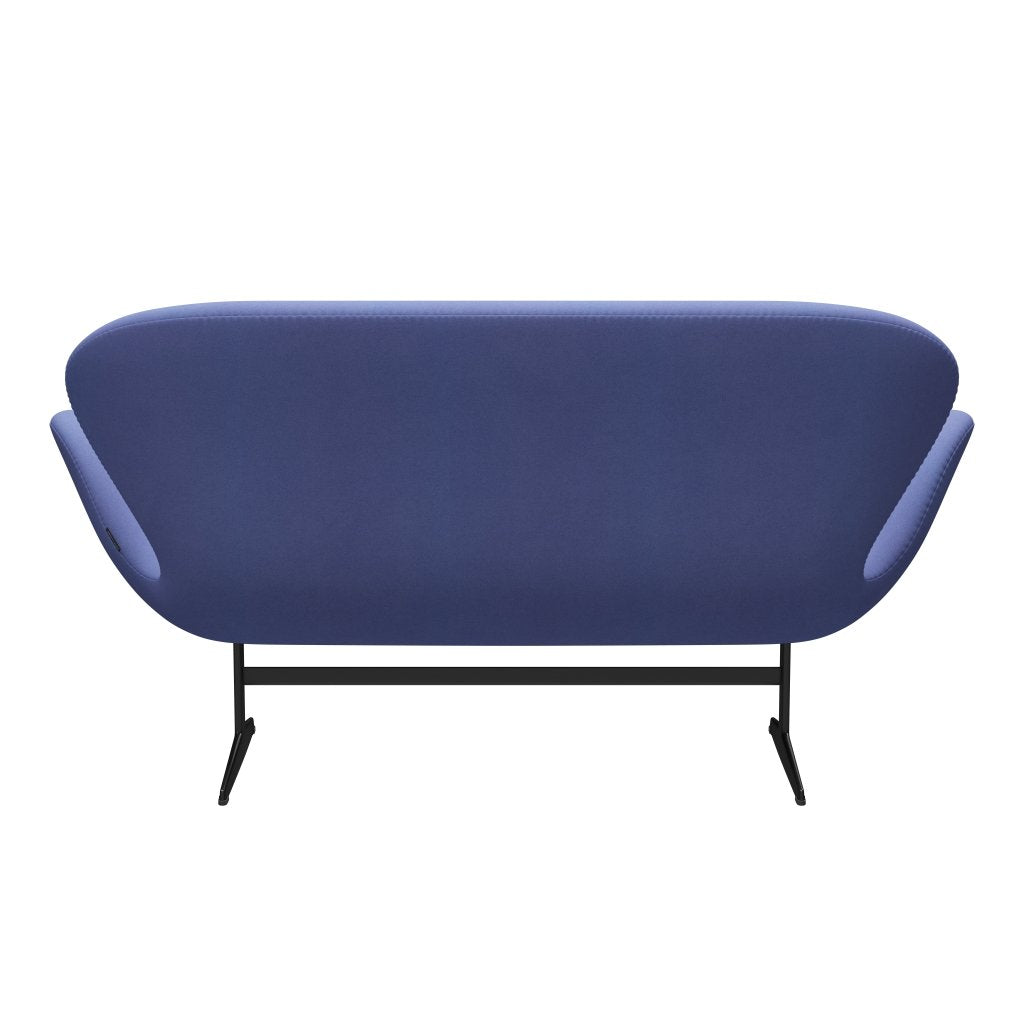 [product_category]-Fritz Hansen Swan Sofa 2 Seater, Black Lacquered/Divina Pastel Blue-Fritz Hansen-3321-DIV676-BLLA-FRI-4