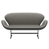 Fritz Hansen Swan™ Sofa 2 Seater, Black Lacquered/Essential Lava