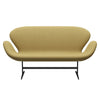 Fritz Hansen Swan™ Sofa 2 Seater, Black Lacquered/Fame Beige (62068)