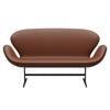 Fritz Hansen Swan™ Sofa 2 Seater, Brown Bronze/Aura Cognac