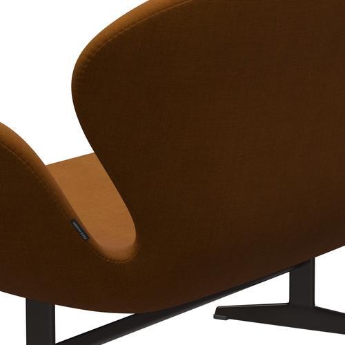 [product_category]-Fritz Hansen Swan Sofa 2 Seater, Brown Bronze/Canvas Dark Beige-Fritz Hansen-3321-CA0424-BBBASE-FRI-5