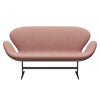 Fritz Hansen Swan™ Sofa 2 Seater, Brown Bronze/Canvas Pale Pink