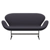 Fritz Hansen Swan™ Sofa 2 Seater, Brown Bronze/Capture Blue Charcoal