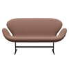 Fritz Hansen Swan™ Sofa 2 Seater, Brown Bronze/Capture Brick/Red