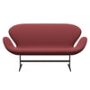 Fritz Hansen Swan™ Sofa 2 Seater, Brown Bronze/Capture Dark Red