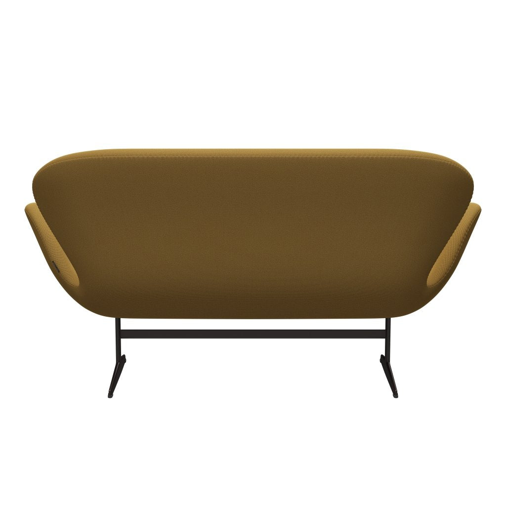 [product_category]-Fritz Hansen Swan Sofa 2 Seater, Brown Bronze/Capture Mustard Light-Fritz Hansen-3321-CP6801-BBBASE-FRI-4