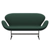 Fritz Hansen Swan™ Sofa 2 Seater, Brown Bronze/Christianshavn Dark Green Uni