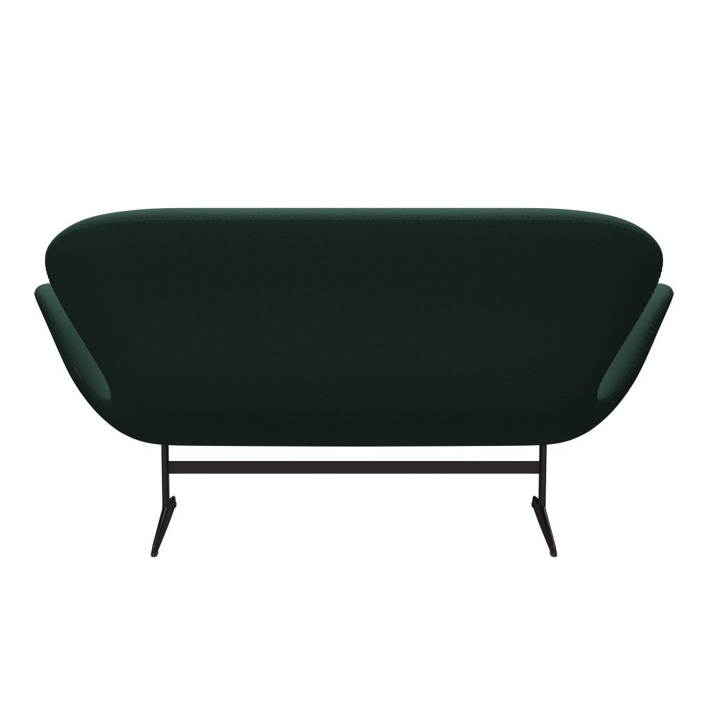 [product_category]-Fritz Hansen Swan Sofa 2 Seater, Brown Bronze/Christianshavn Dark Green Uni-Fritz Hansen-3321-CH1160-BBBASE-FRI-4