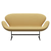 Fritz Hansen Swan™ Sofa 2 Seater, Brown Bronze/Christianshavn Yellow