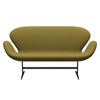 Fritz Hansen Swan™ Sofa 2 Seater, Brown Bronze/Diablo Autumn Green