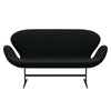 Fritz Hansen Swan™ Sofa 2 Seater, Brown Bronze/Diablo Black