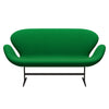 Fritz Hansen Swan™ Sofa 2 Seater, Brown Bronze/Divina Grass Green