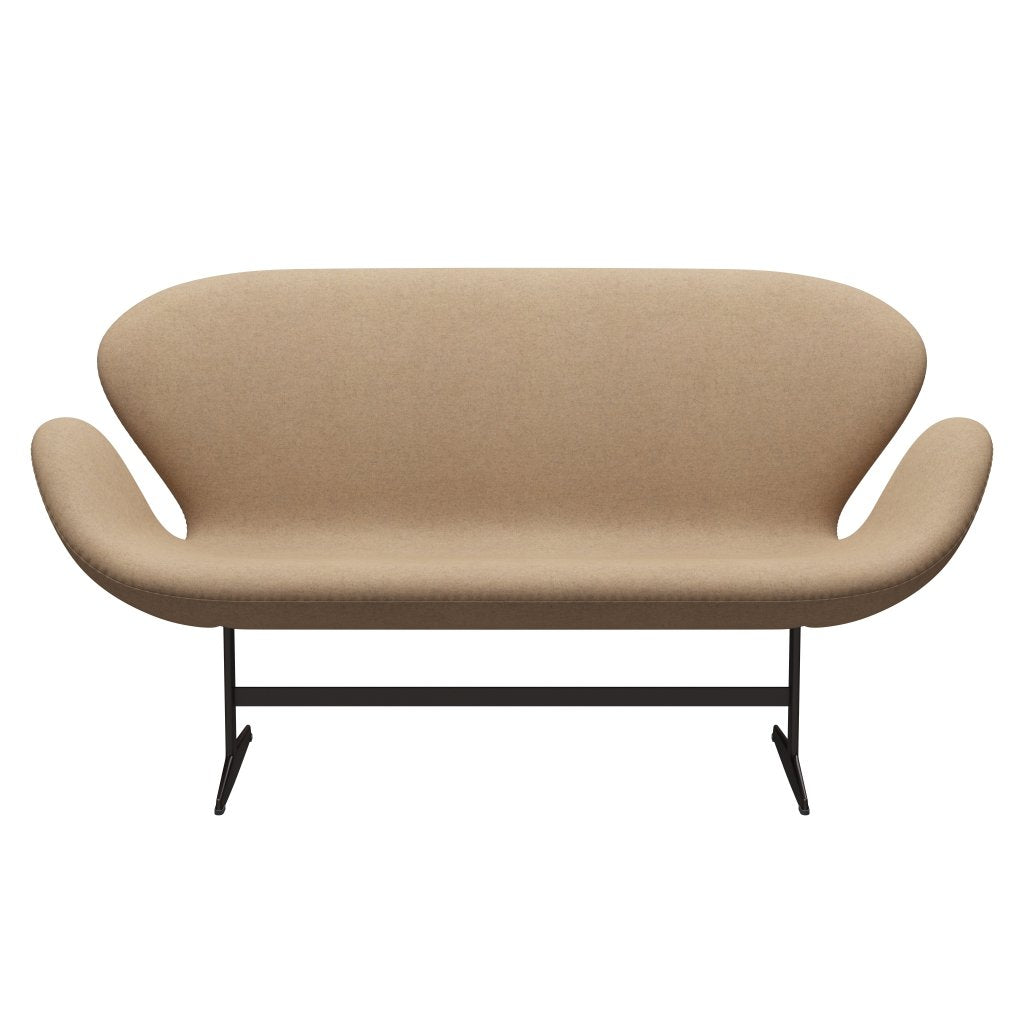 Fritz Hansen Svanesofa 2-Personers, Brown Bronze/Divina Md Cappuccino