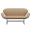 Fritz Hansen Swan™ Sofa 2 Seater, Brown Bronze/Divina Md Cappuccino