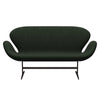 Fritz Hansen Swan™ Sofa 2 Seater, Brown Bronze/Divina Md Moss Green