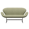 Fritz Hansen Swan™ Sofa 2 Seater, Brown Bronze/Divina Md Soft Green