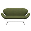 Fritz Hansen Swan™ Sofa 2 Seater, Brown Bronze/Divina Md Wintergreen