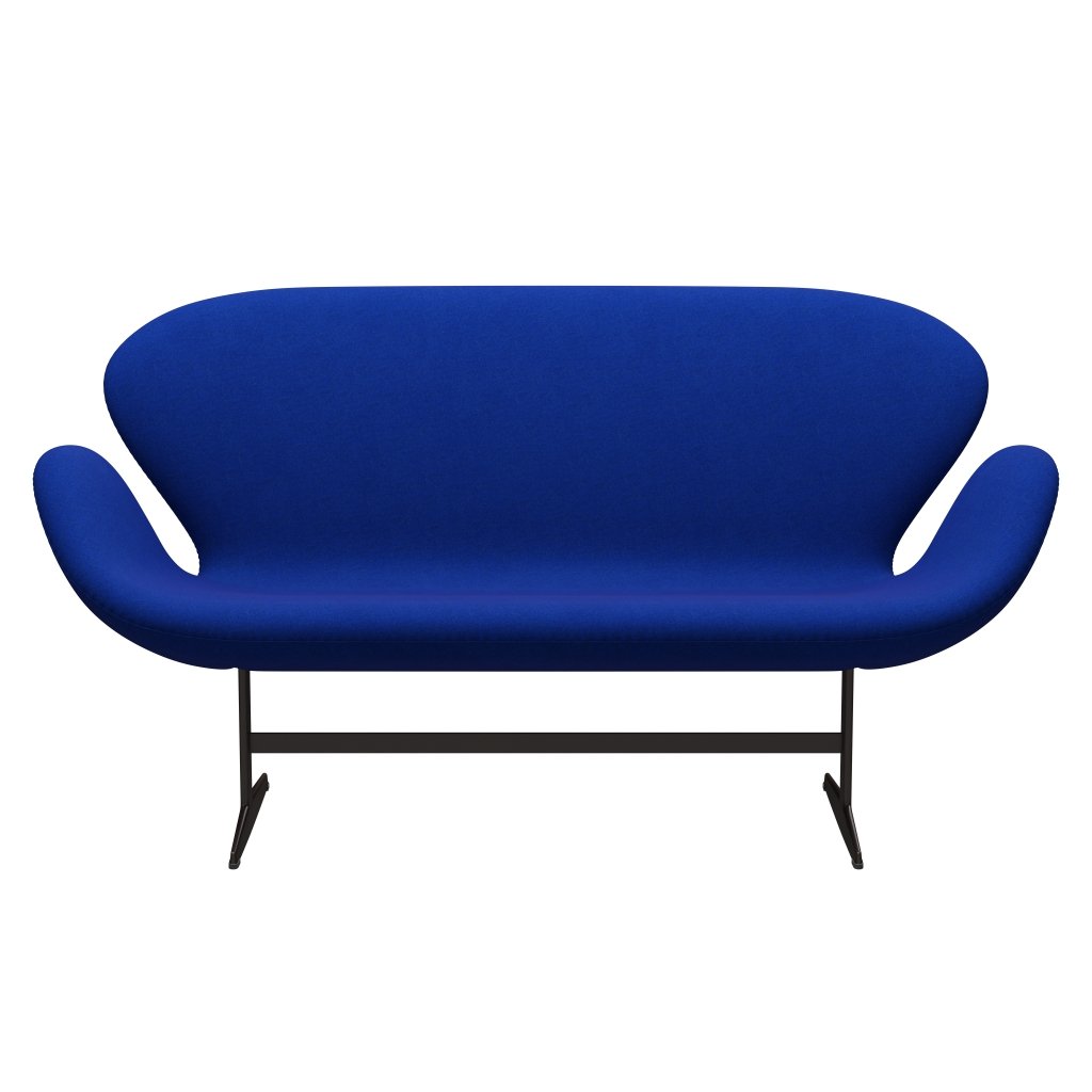 Fritz Hansen Svanesofa 2-Personers, Brown Bronze/Divina Melange Electric Blue