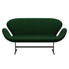 Fritz Hansen Swan™ Sofa 2 Seater, Brown Bronze/Divina Melange Forest Green