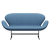 Fritz Hansen Swan™ Sofa 2 Seater, Brown Bronze/Divina Melange Light Blue