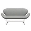 Fritz Hansen Swan™ Sofa 2 Seater, Brown Bronze/Divina Melange Light Grey