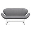 Fritz Hansen Swan™ Sofa 2 Seater, Brown Bronze/Divina Melange Stone Grey