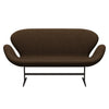 Fritz Hansen Swan™ Sofa 2 Seater, Brown Bronze/Divina Melange Warm Brown