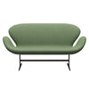 Fritz Hansen Swan™ Sofa 2 Seater, Brown Bronze/Divina Olive Green