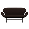 Fritz Hansen Svanesofa 2-Personers, Brown Bronze/Divina Varm Brun