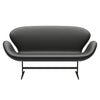 Fritz Hansen Swan™ Sofa 2 Seater, Brown Bronze/Essential Black