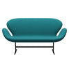 Fritz Hansen Swan™ Sofa 2 Seater, Brown Bronze/Fame Green Turquoise