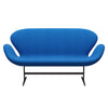 Fritz Hansen Swan™ Sofa 2 Seater, Brown Bronze/Fame Ocean Blue