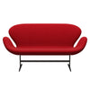 Fritz Hansen Swan™ Sofa 2 Seater, Brown Bronze/Fame Red (64089)