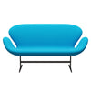 Fritz Hansen Swan™ Sofa 2 Seater, Brown Bronze/Fame Warm Turquoise