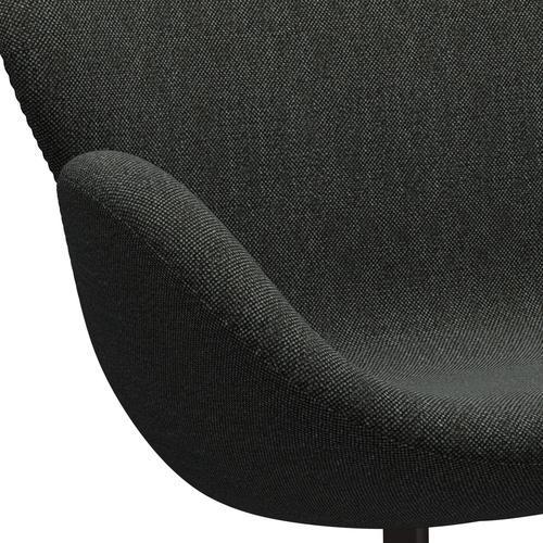 [product_category]-Fritz Hansen Swan Sofa 2 Seater, Brown Bronze/Hallingdal Black/Grey (368)-Fritz Hansen-3321-HAL368-BBBASE-FRI-7